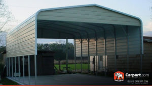 18x26 Double CarCarport 18x26 Double Carport with Regular Roof and Gabled Ends